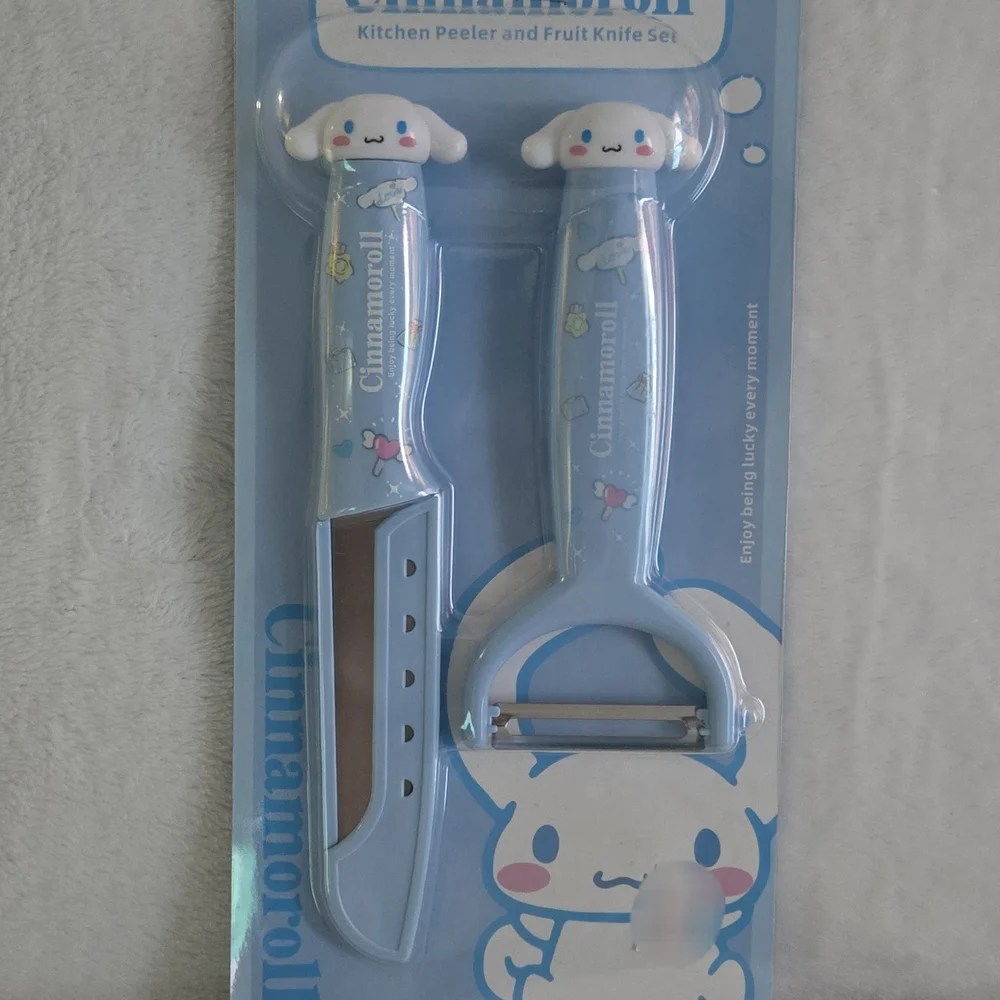 Sanrio Cinnamoroll Blue Kitchen Peeler and Knife Set
